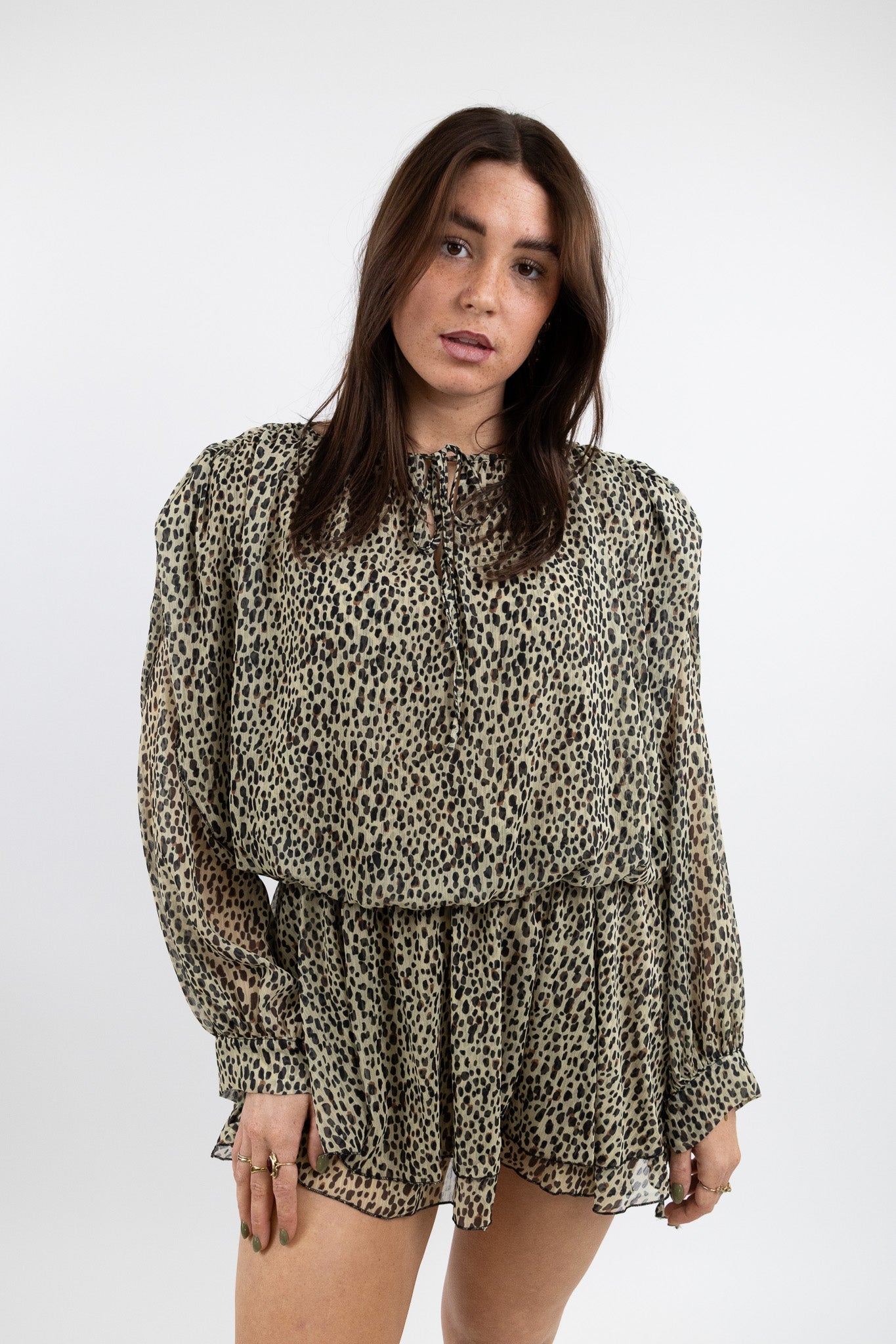Mimi leopard dress