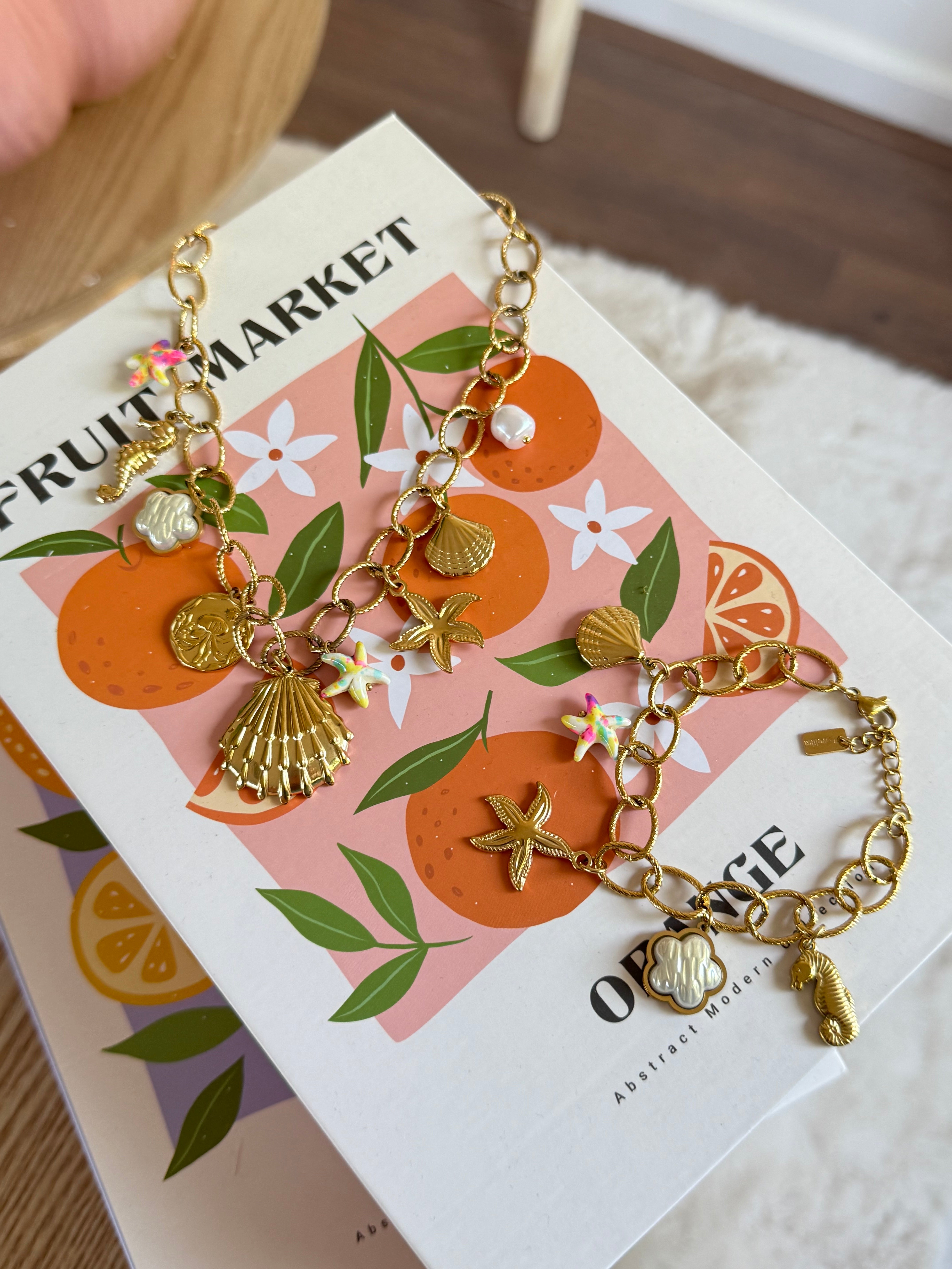 Oceanic charm bracelet