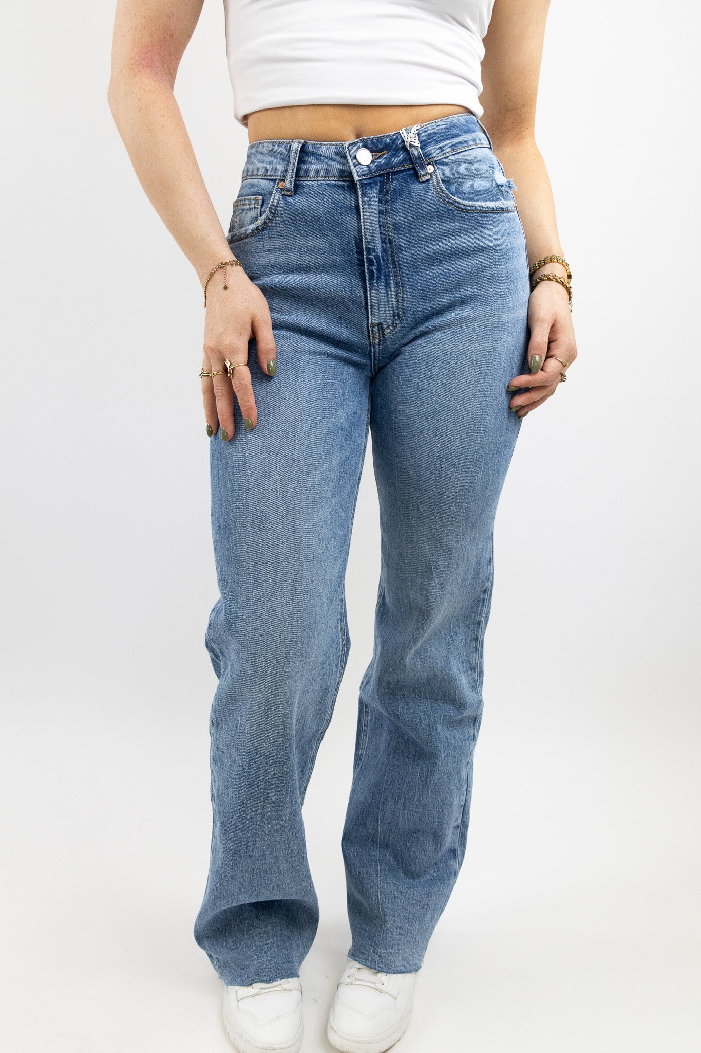 Casey Lace Pocket Jeans – Stretch