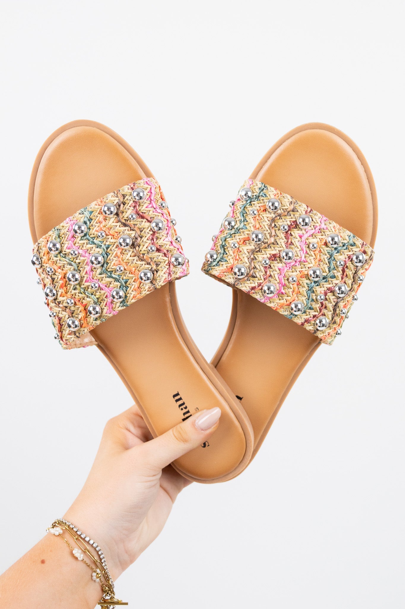 Pearl Detail Slippers