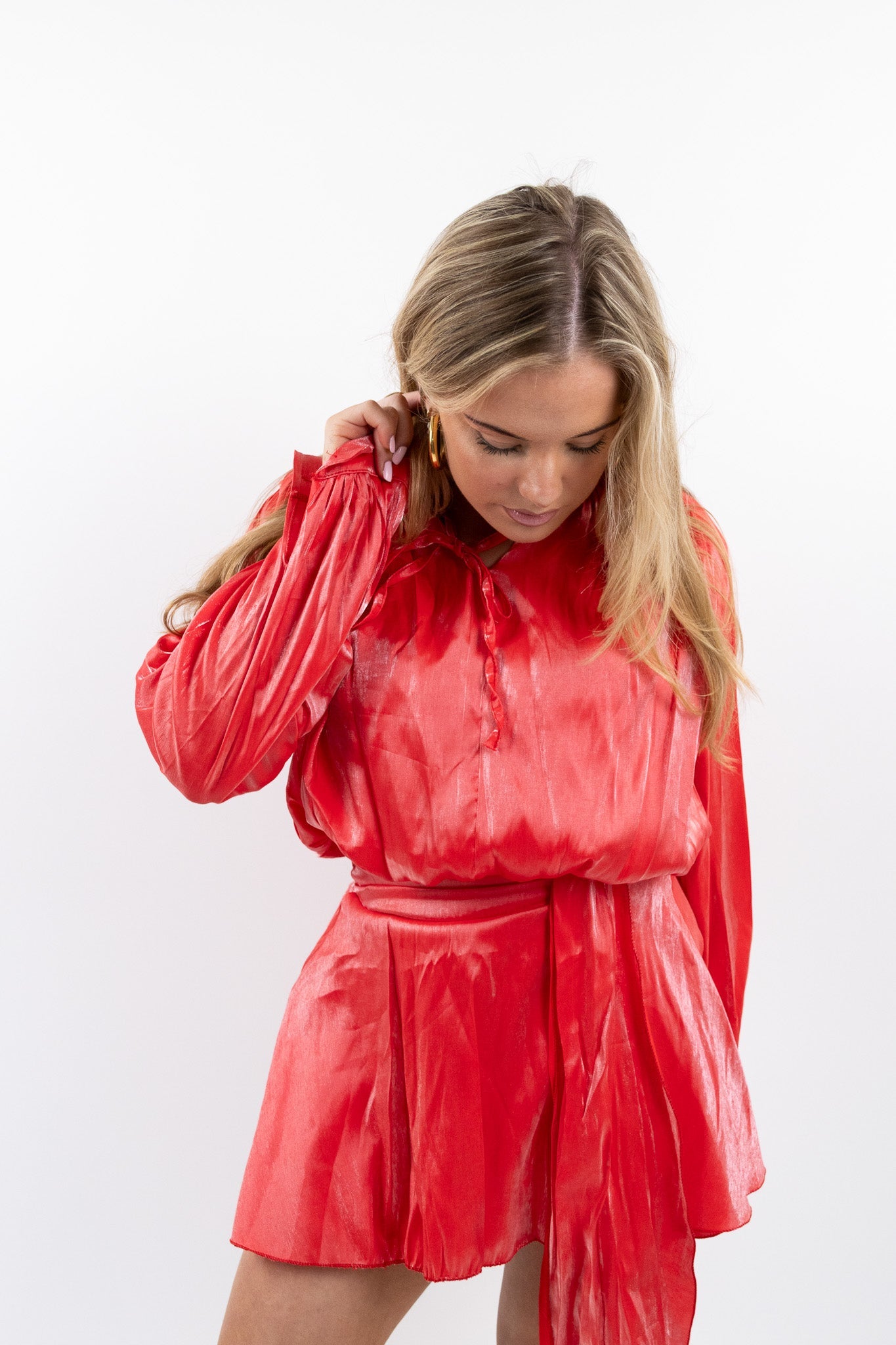 Fae satin dress