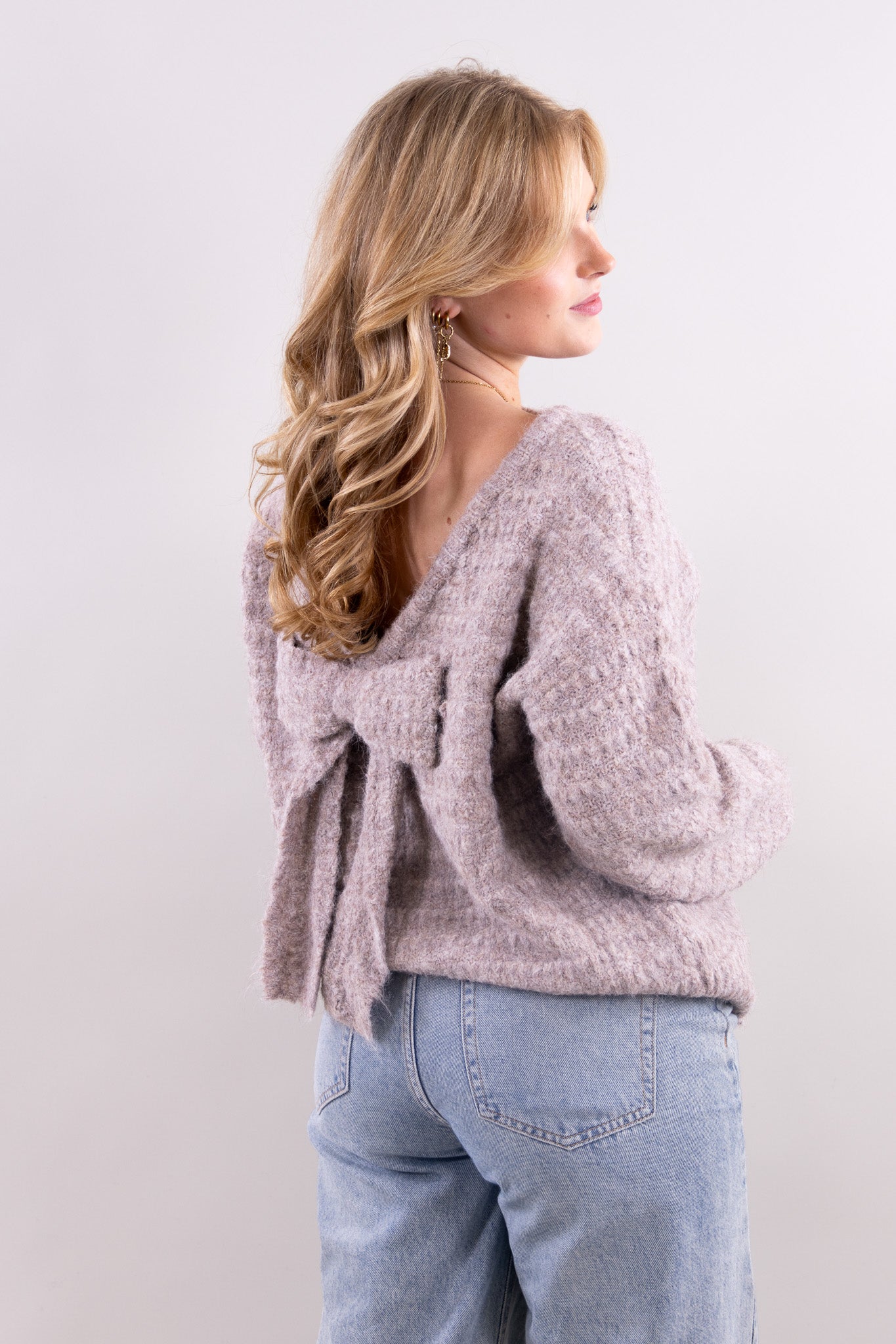 Madelon Strickpullover mit Schleifen