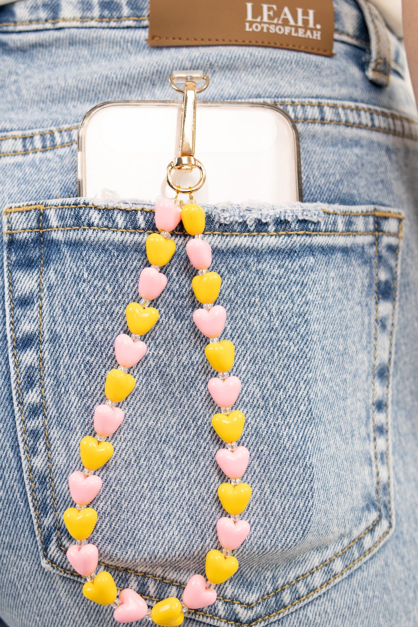 Cute hearts phone cord