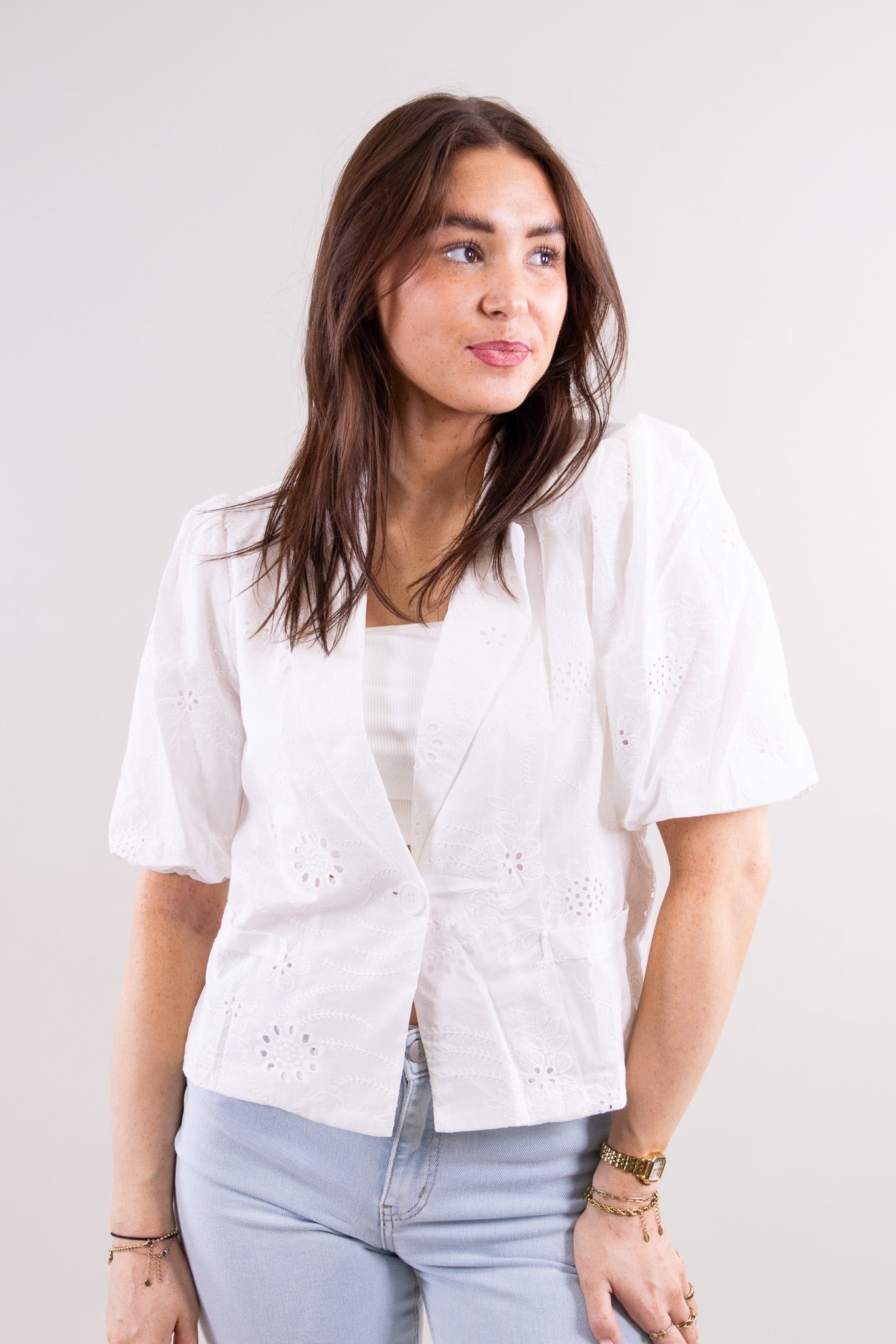 Bibi broderie blazer